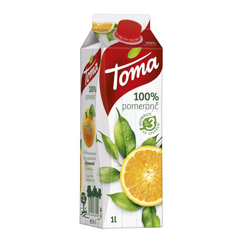 Toma TP 1,0l Pomeranč 100%